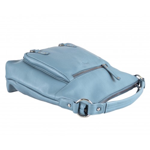 Sac en cuir à anses courtes 35x31x10 cm SEAO