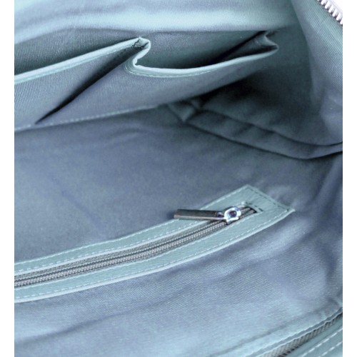 Sac en cuir à anses courtes 35x31x10 cm SEAO