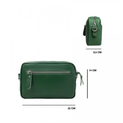 Sac bandoulière en cuir 21x15x8 cm RALE