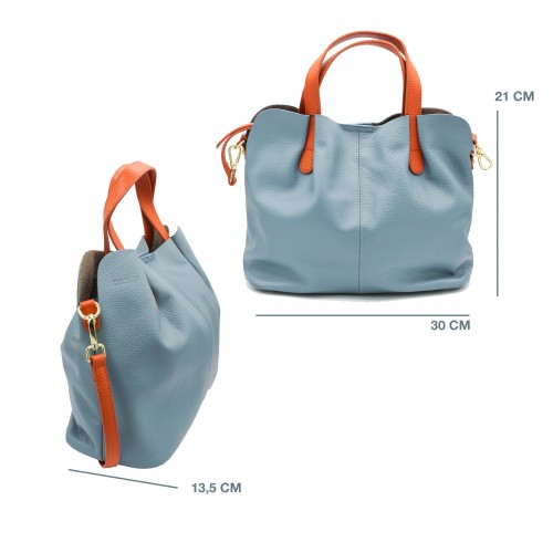 Sac en cuir à double anse 30x21x13,5 cm SOMO