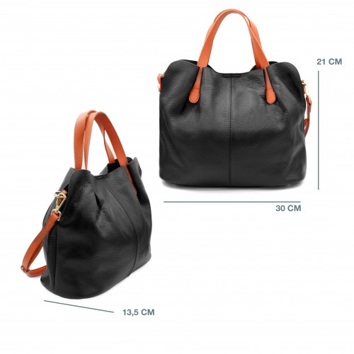 Sac en cuir à double anse 30x21x13,5 cm SOMO