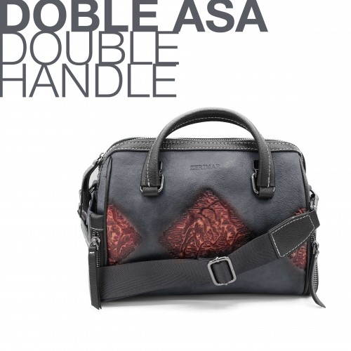 Sac en cuir à double anse 27x21x11 cm MORAGA