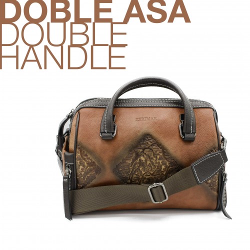 Sac en cuir à double anse 27x21x11 cm MORAGA Zerimar - 9