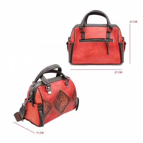 Sac en cuir à double anse 27x21x11 cm MORAGA