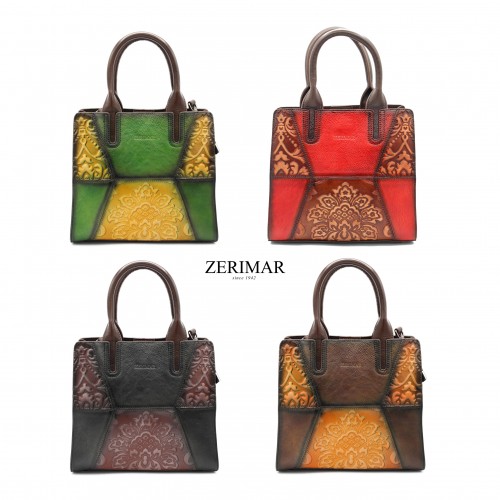 Sac en cuir à double anse 24x23x8 cm ETANBA