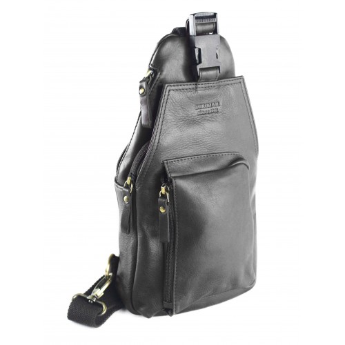 Sac bandoulière en cuir modèle PATER 16x34x9 cm