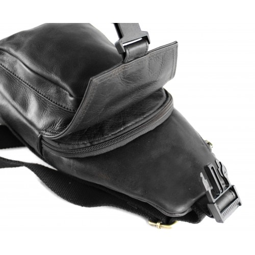 Sac bandoulière en cuir modèle PATER 16x34x9 cm