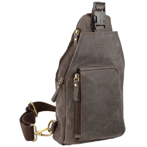 Sac bandoulière en cuir...
