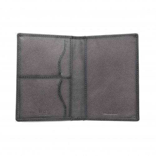 Protège-passeport multi-usages en cuir 14,5x10 cm OCEAN&APACHE