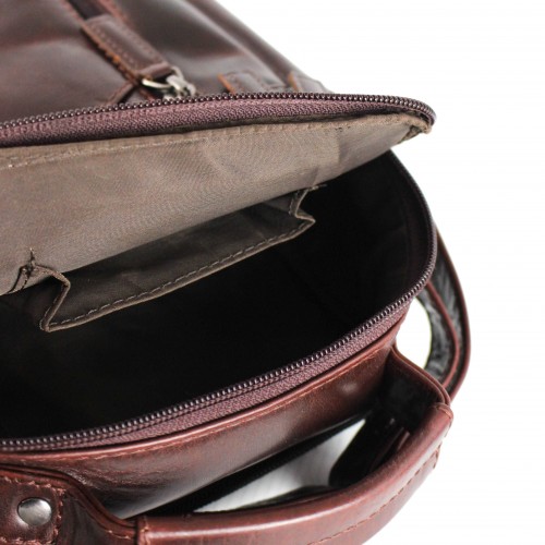 Sac bandoulière en cuir 15,5x21x10 cm COOLE