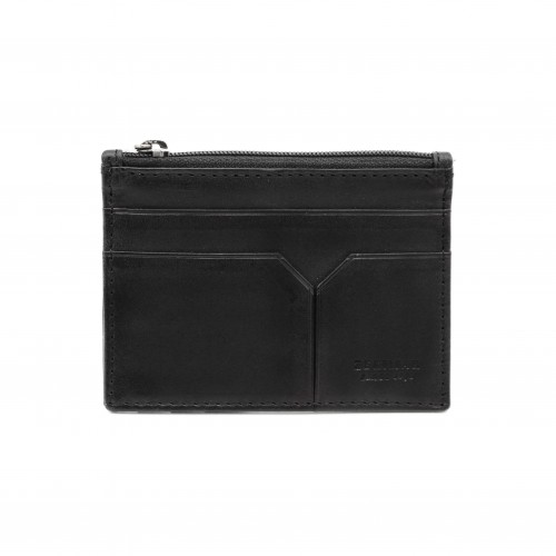 Porte-cartes en cuir avec fermeture éclair modèle DEGRA 8x11 cm