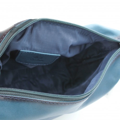 Trousse de toilette en cuir avec fermeture éclair 15x22x8 cm OCEAN&APACHE