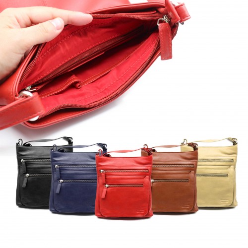 Sac bandoulière en cuir 25x24x6 cm BLOCK