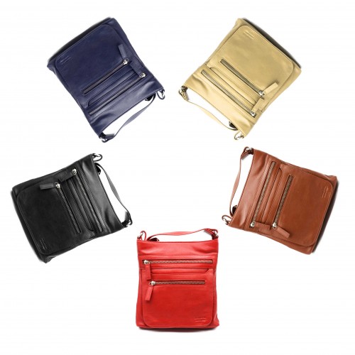 Sac bandoulière en cuir 25x24x6 cm BLOCK