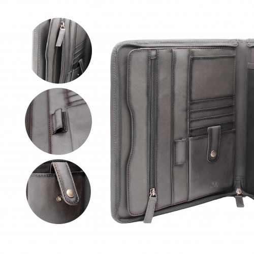Porte-documents en cuir 25x32x2 cm OCEAN&APACHE