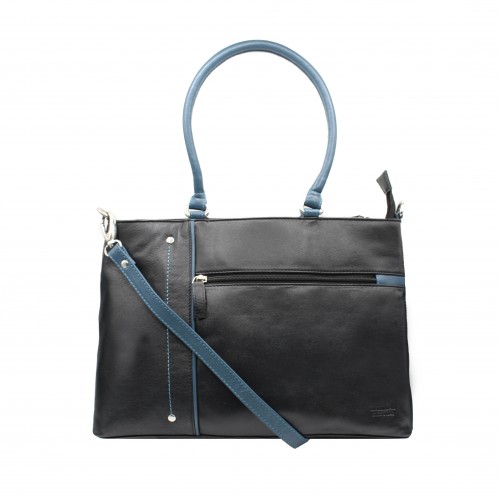 Sac en cuir à double anse 26x33x10,5 cm NIGHTE