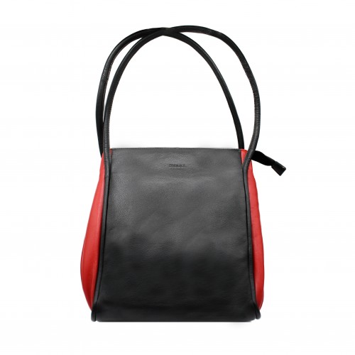 Sac en cuir double largeur 31x27x14 cm CHUEA