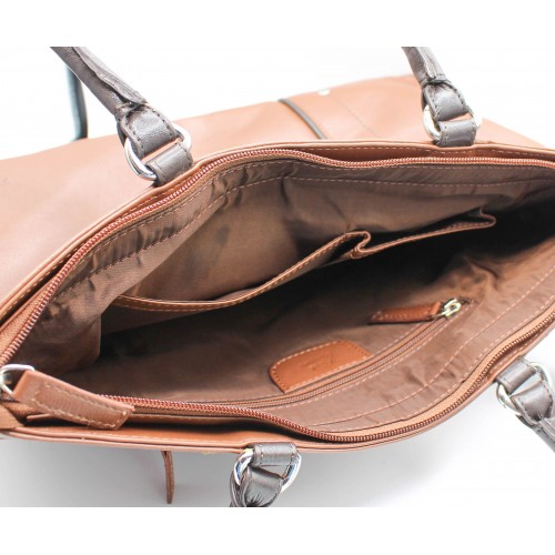 Sac en cuir à double anse 26x33x10,5 cm NIGHTE