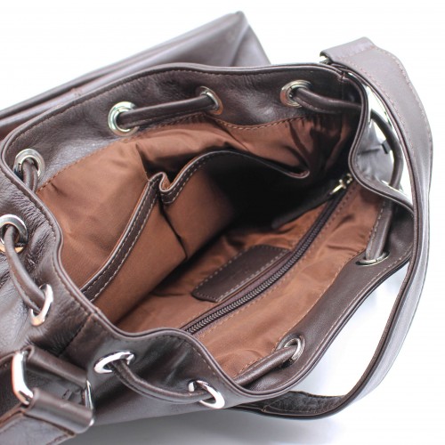 Sac en cuir avec anse 29x25x13 cm ASSAL