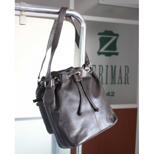 Sac en cuir avec anse 29x25x13 cm ASSAL