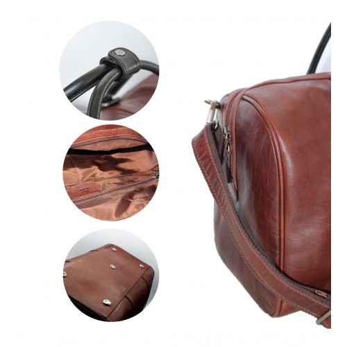 Sac de voyage en cuir 36x46x17,5 cm TRUNK