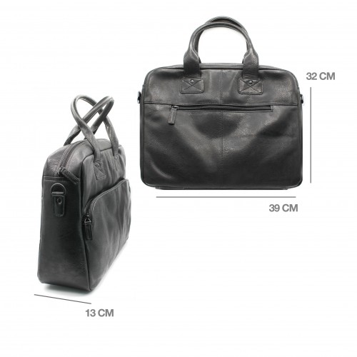 Porte-documents en cuir 32x39x13 cm PULSION