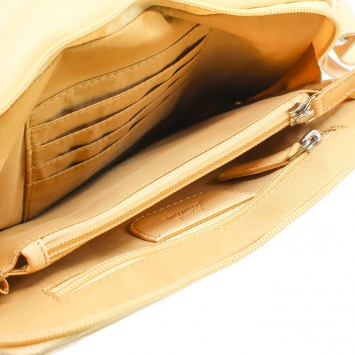 Sac bandoulière en cuir 16x20x5 cm MALIBU