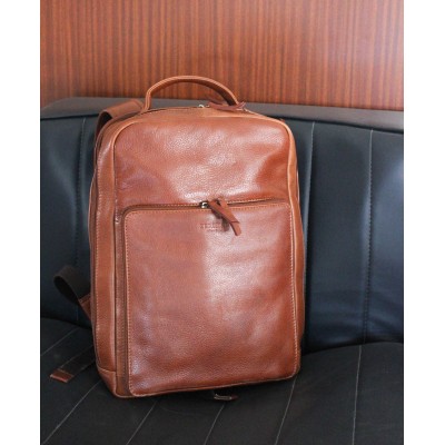 Sac à dos en cuir naturel 39x26x16 cm KOSI
