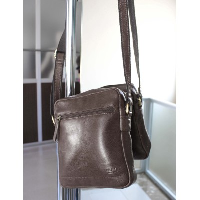 Sac bandoulière en cuir modèle POKO 25x20x7 cm