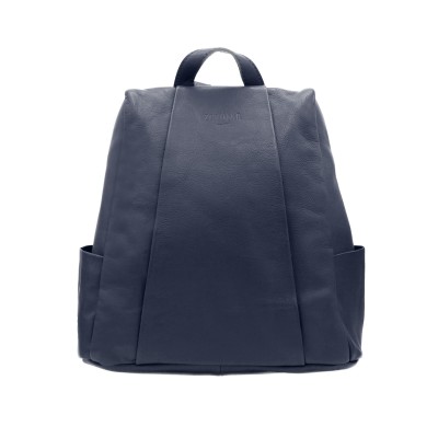 Sac à dos en cuir naturel avec fermeture arrière antivol 30x30x12 cm