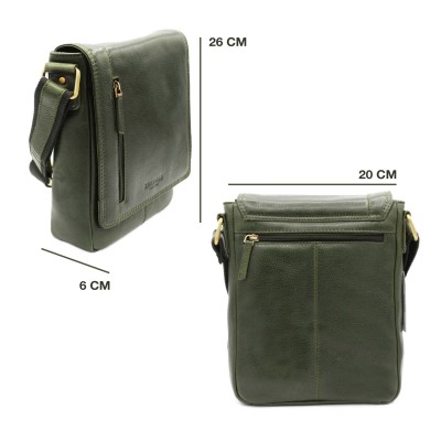 Sac bandoulière en cuir modèle WAILER 26x20x6 cm