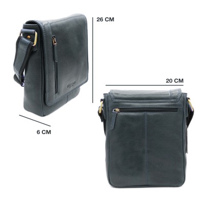 Sac bandoulière en cuir modèle WAILER 26x20x6 cm