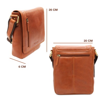 Sac bandoulière en cuir modèle WAILER 26x20x6 cm