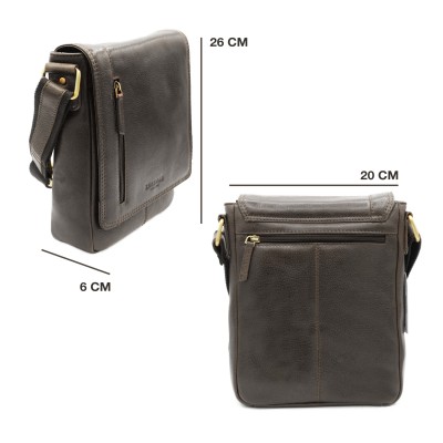 Sac bandoulière en cuir modèle WAILER 26x20x6 cm