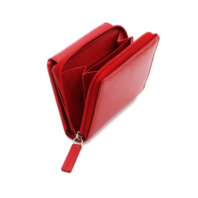 Portefeuille multi-usages en cuir 10x8 cm