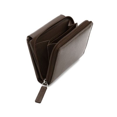 Portefeuille multi-usages en cuir 10x8 cm