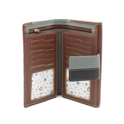 Portefeuille multi-usages en cuir 15x9 cm