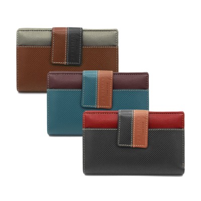 Portefeuille multi-usages en cuir 15x9 cm