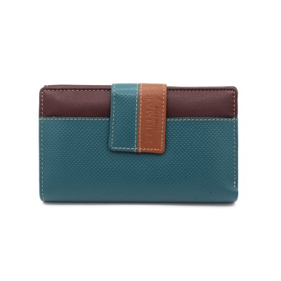 Portefeuille multi-usages en cuir 17x10 cm