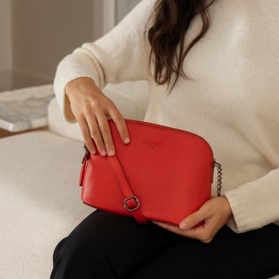 Sac bandoulière en cuir 23x17x10 cm LOVA