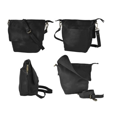 Sac bandoulière en cuir 23x24 cm CANO