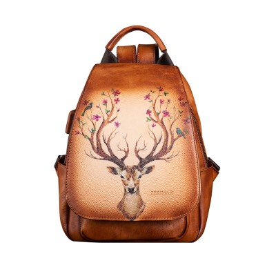 Sac à dos en cuir 32x22x12 cm CIERVO