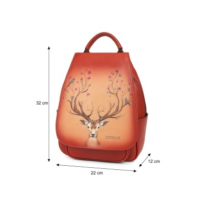 Sac à dos en cuir 32x22x12 cm CIERVO