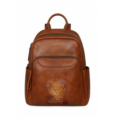 Sac à dos en cuir 32x26x13 cm POLOLA