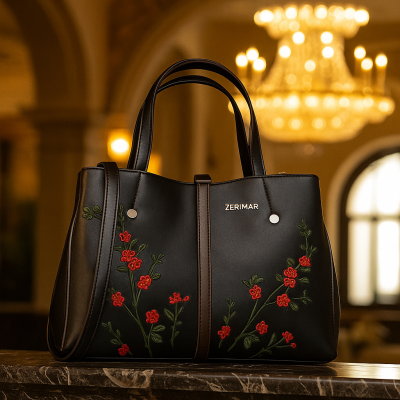 Sac à main en cuir à double anse 24x30x13 cm FIORI