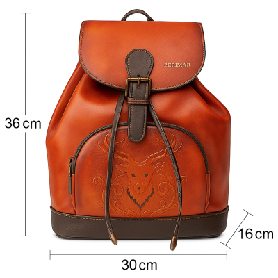 Sac à dos en cuir 36x30x16 cm VENO