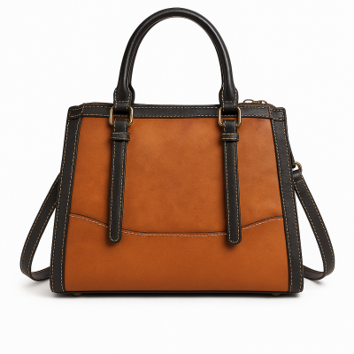 Sac à main en cuir à double anse 23x25x10 cm BUCLE