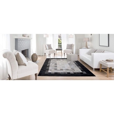 Tapis patchwork en peau de vache EARTH 60x120 cm Zerimar - 6