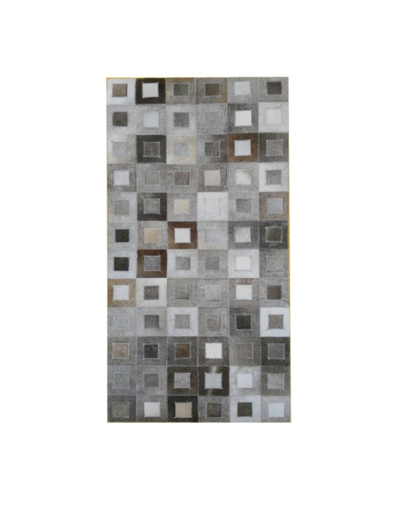 Tapis patchwork en peau de vache 59x117 cm Zerimar - 1