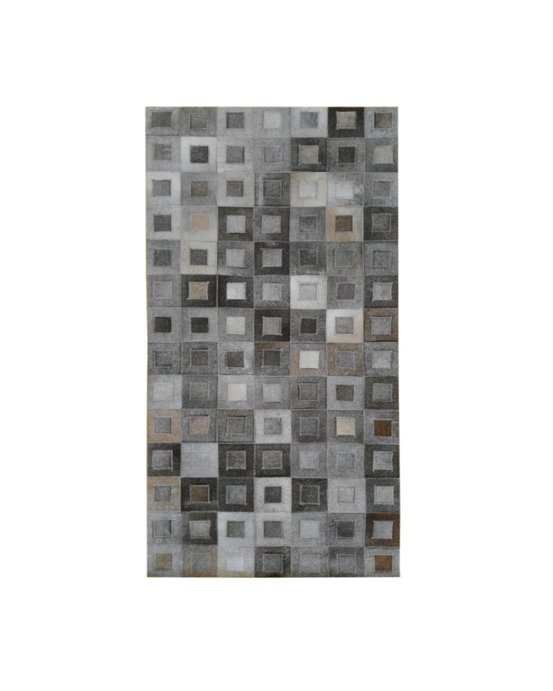 Tapis patchwork en peau de vache 70x140 cm BLAGRE Zerimar - 1